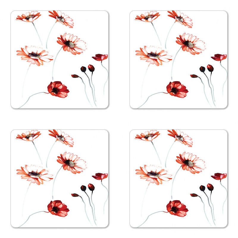 Watercolor Nature Coaster Set Of Four