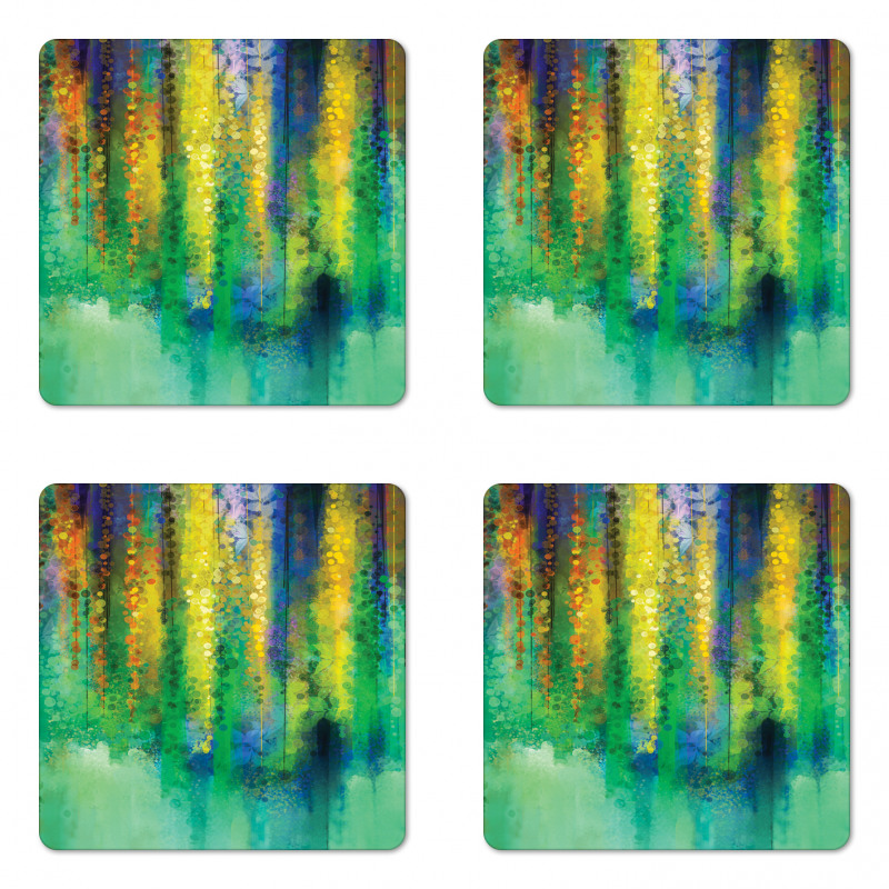 Spring Flowers Coaster Set Of Four