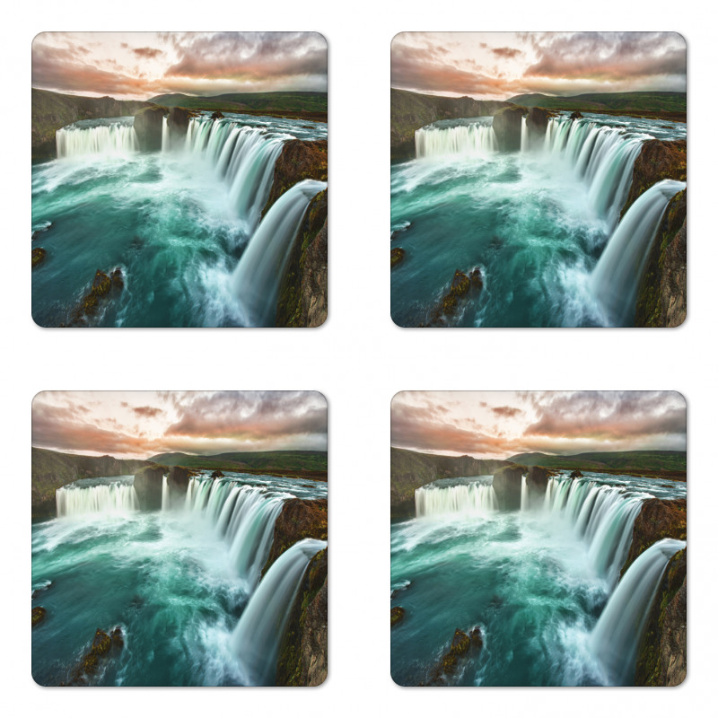 Wild Nature Waterfall Coaster Set Of Four