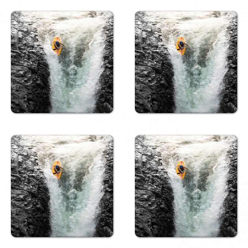 Cliffs Waterfall Canoe Coaster Set Of Four