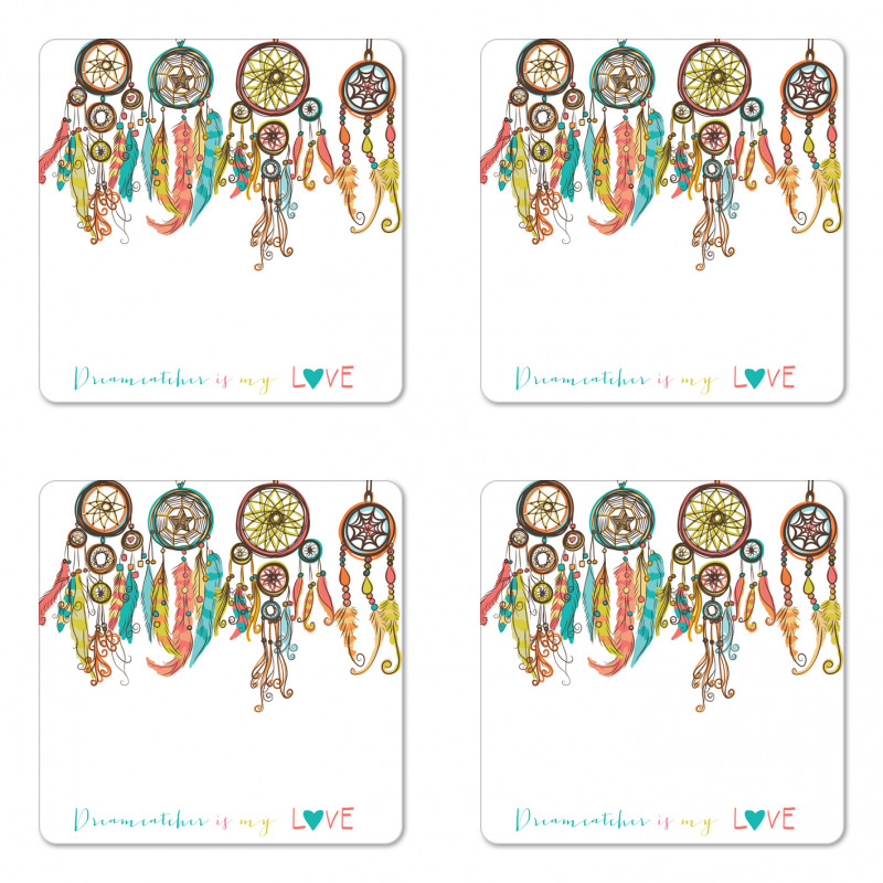 Boho Dreamcatchers Coaster Set Of Four