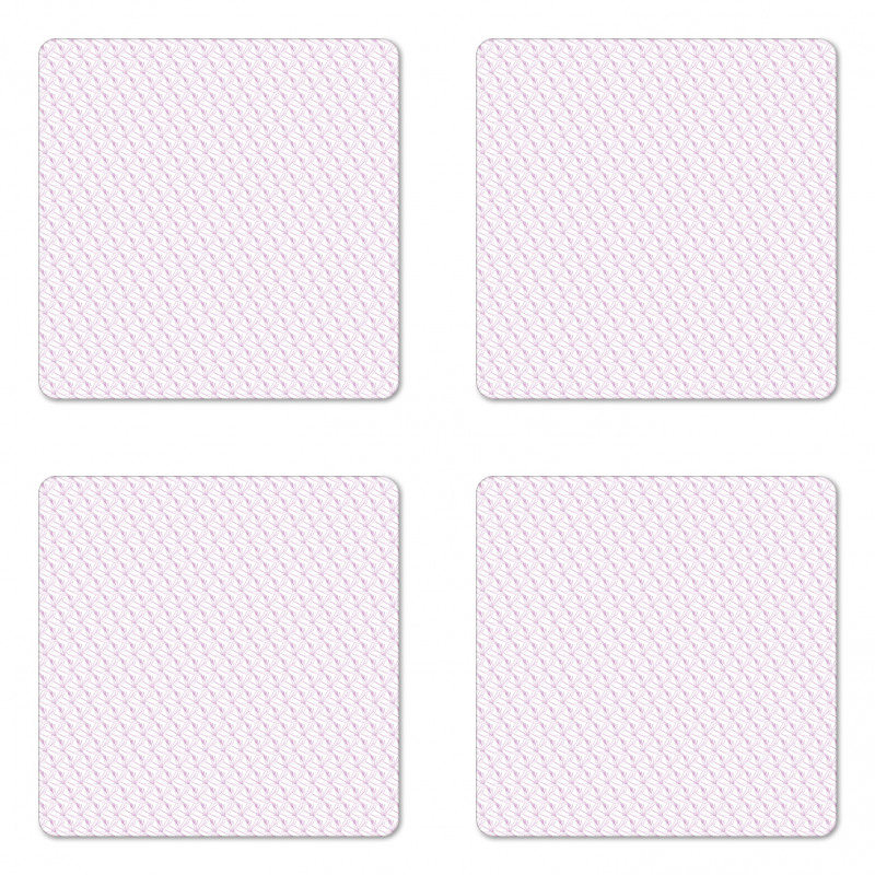 Outline Floral Coaster Set Of Four