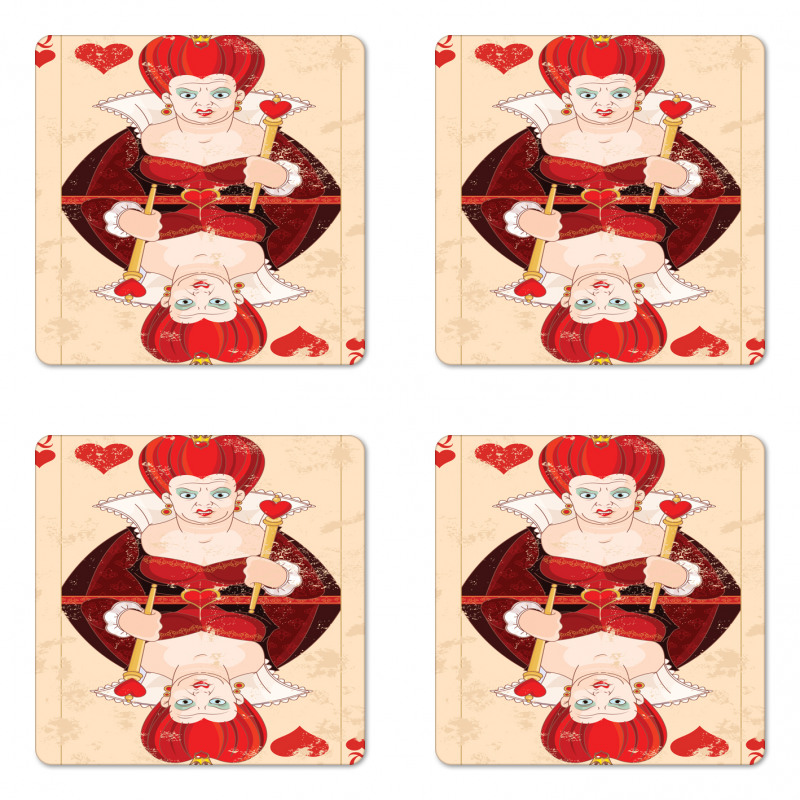 Queen Cards Coaster Set Of Four