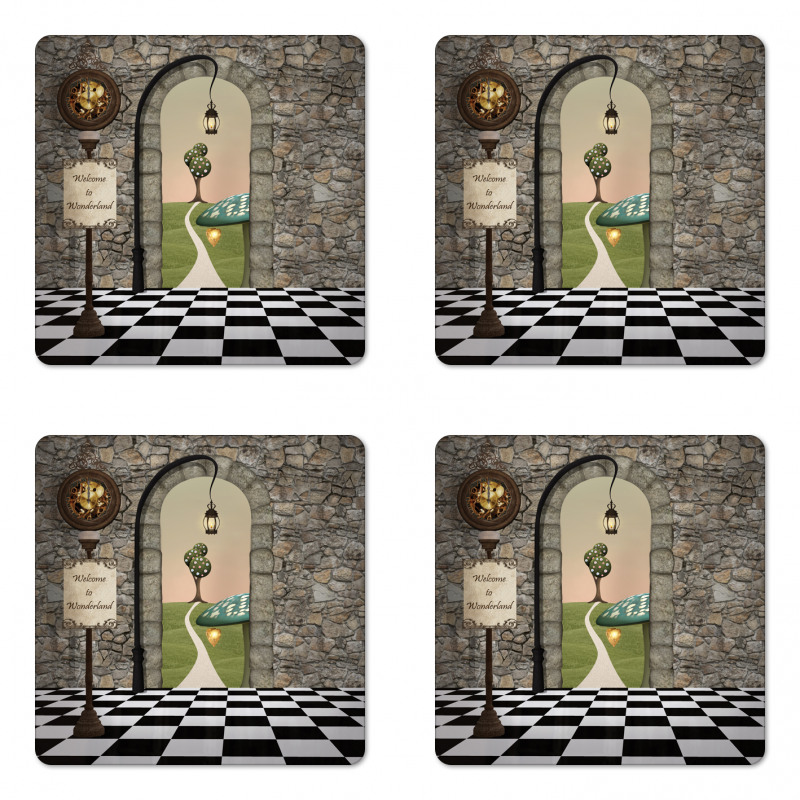 Fairytale Motif Coaster Set Of Four