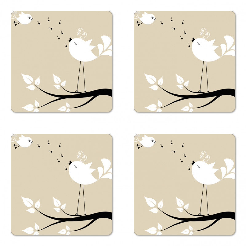 2 Birds on a Branch Coaster Set Of Four