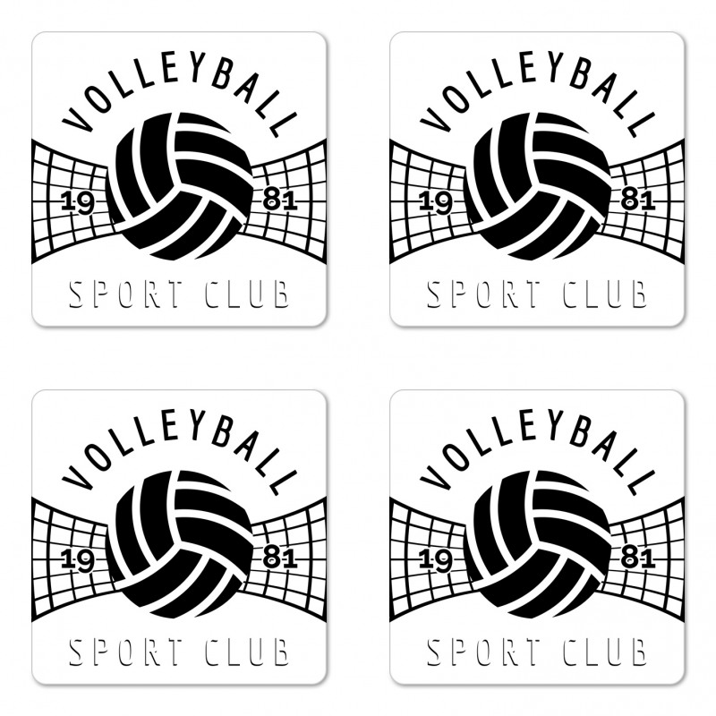 Monotone 1981 Sport Club Coaster Set Of Four