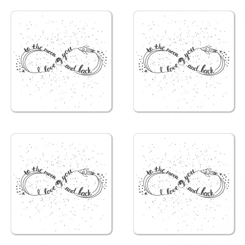 Endless Loop Stars Moon Coaster Set Of Four