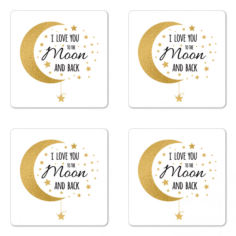 Loving Feel Stars Affection Coaster Set Of Four