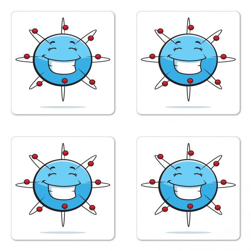 Scientific Cheerful Particle Coaster Set Of Four