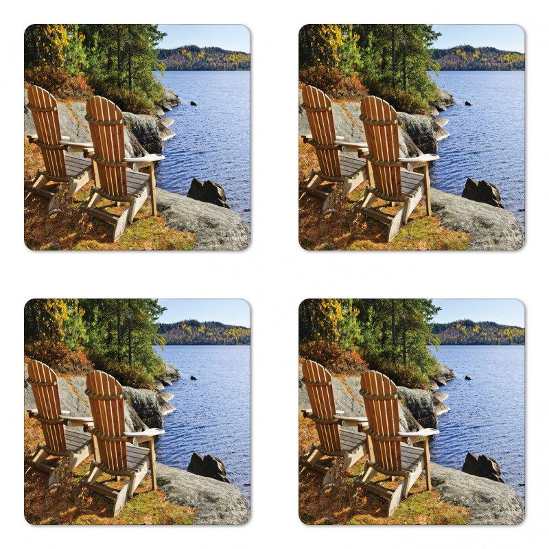 Adirondack Chairs Shore Coaster Set Of Four