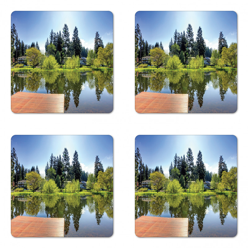 Scenic View Countryside Coaster Set Of Four