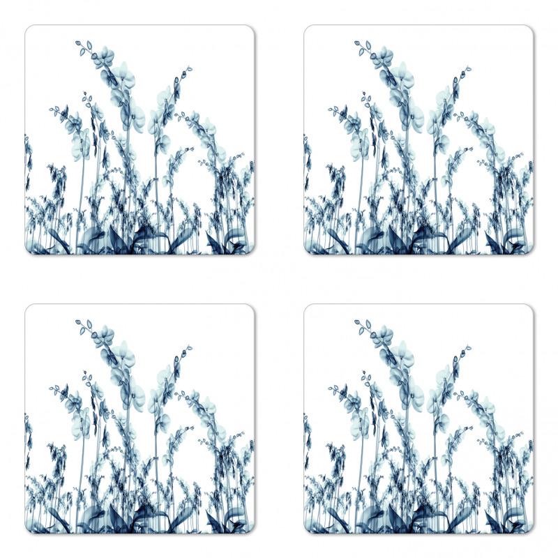 Wild Orchid Flowers Coaster Set Of Four