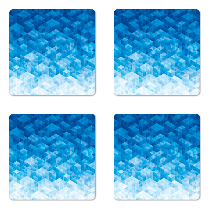 Mosaic Triangle Graphic Coaster Set Of Four