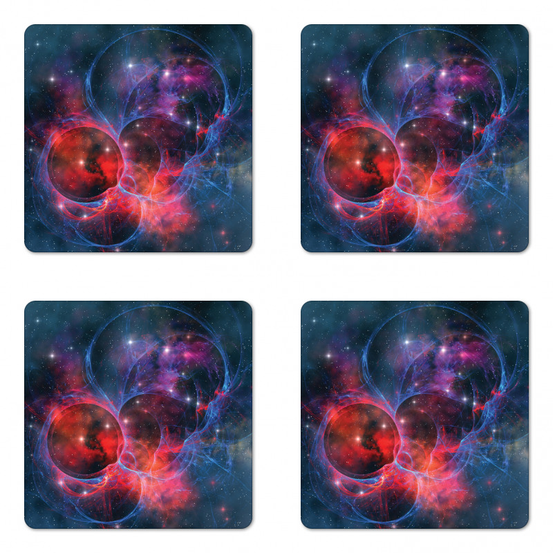 Milky Way Star Cluster Coaster Set Of Four