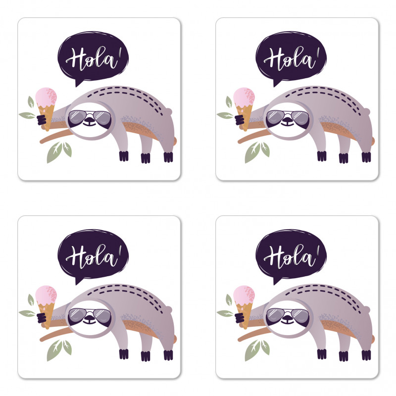 Hola Ice Cream Chilling Coaster Set Of Four