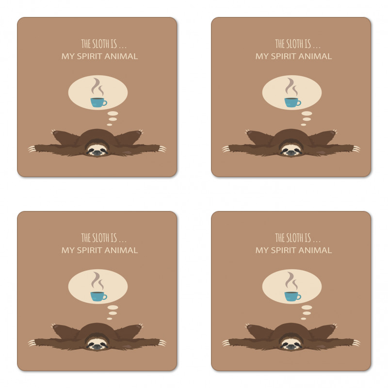 Spirit Animal Coffee Coaster Set Of Four