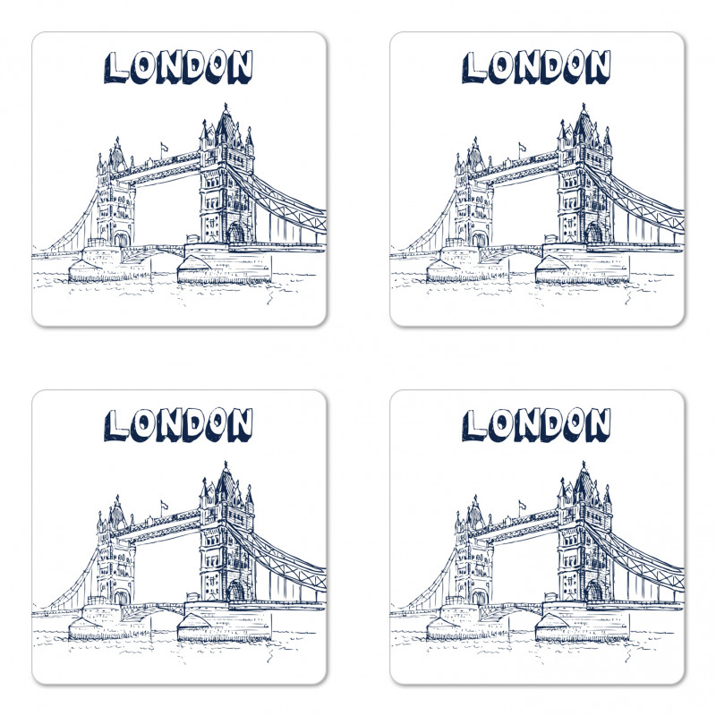 Europe Big Ben Landmark Coaster Set Of Four