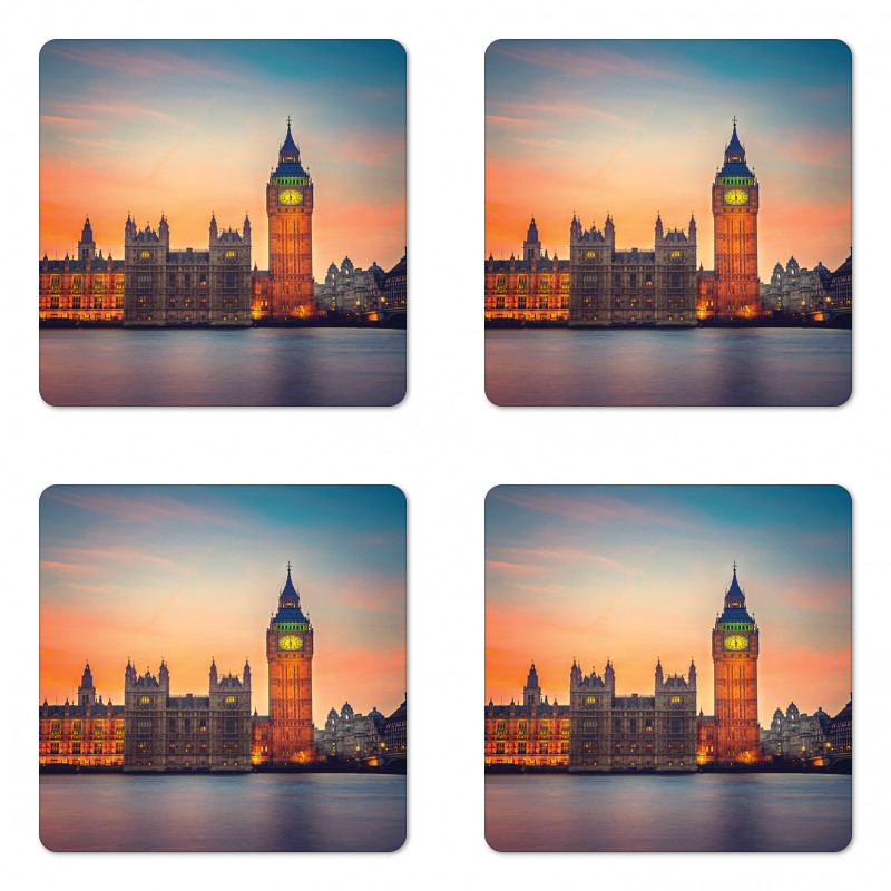 Big Ben and Parliament Coaster Set Of Four