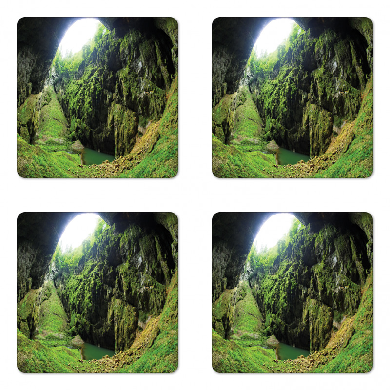 Punkevni Cave in Czech Coaster Set Of Four