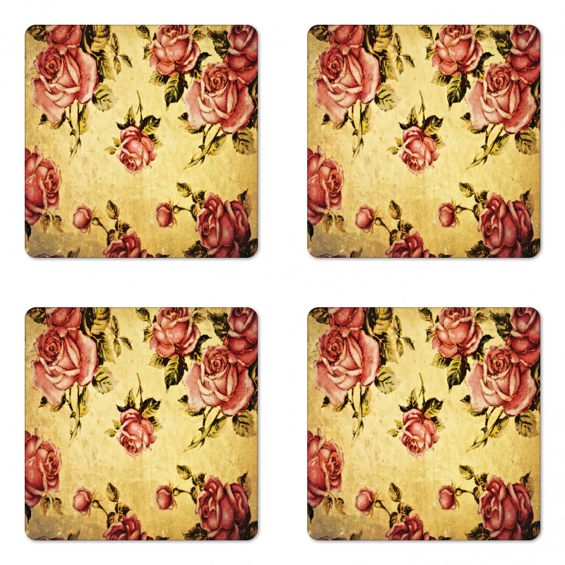 Victorian Style Pattern Coaster Set Of Four