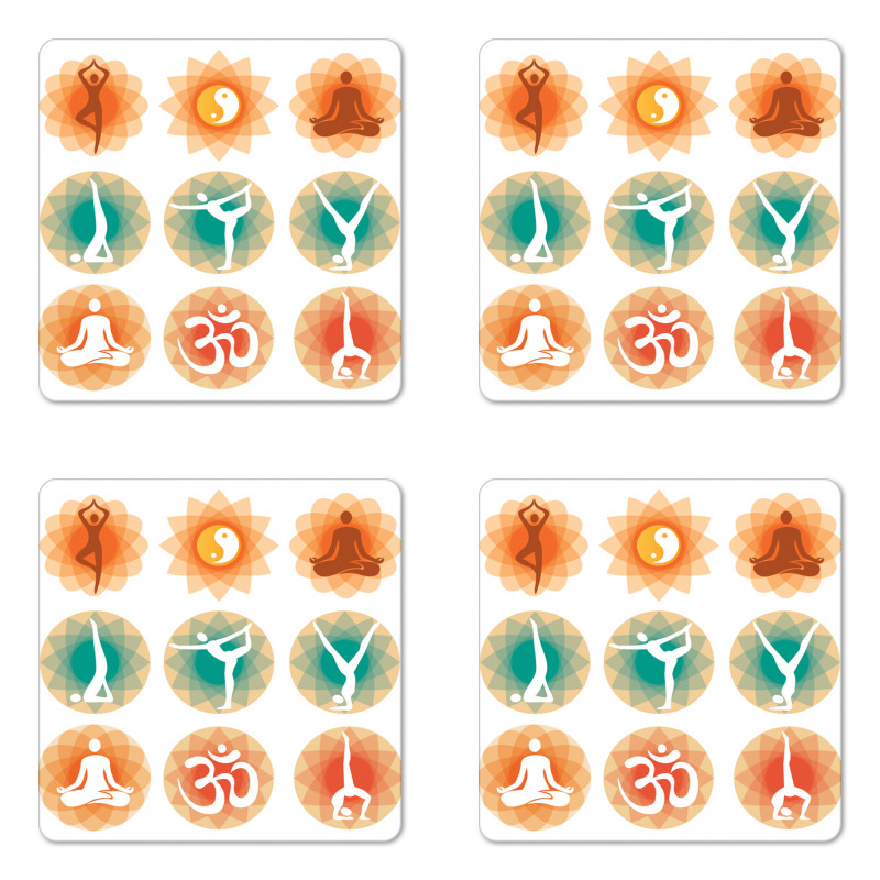 Mental Spirits Pattern Coaster Set Of Four