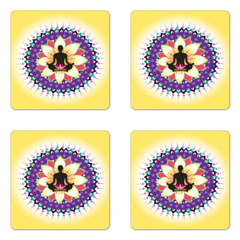 Round Circle Lotus Coaster Set Of Four