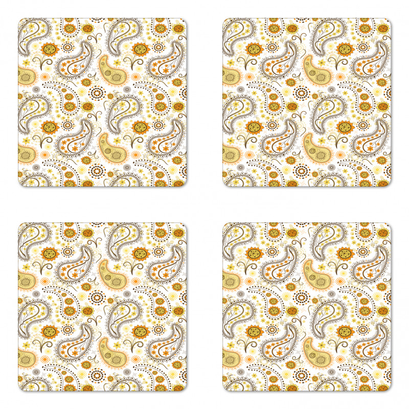 Floral Coaster Set Of Four