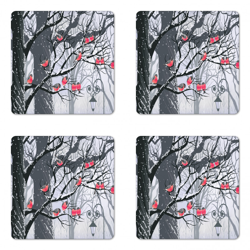 City Park Snow Cold Coaster Set Of Four