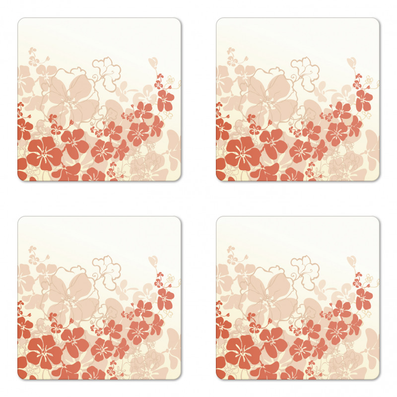 Hawaii Flowers Tropical Coaster Set Of Four