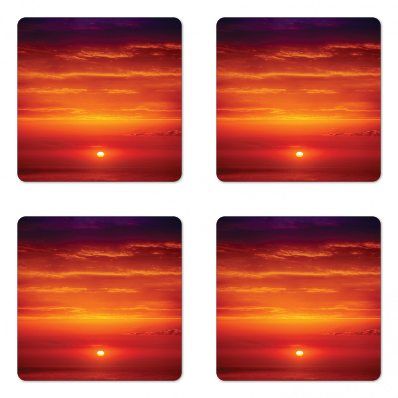 Morning Sunrise Ocean Coaster Set Of Four