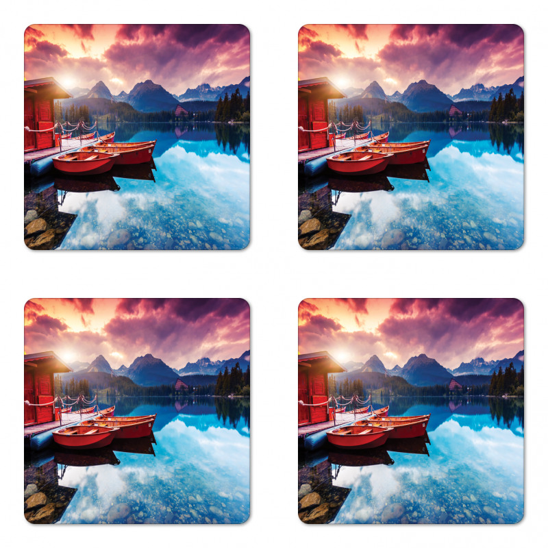 South Asia Romantic Coaster Set Of Four