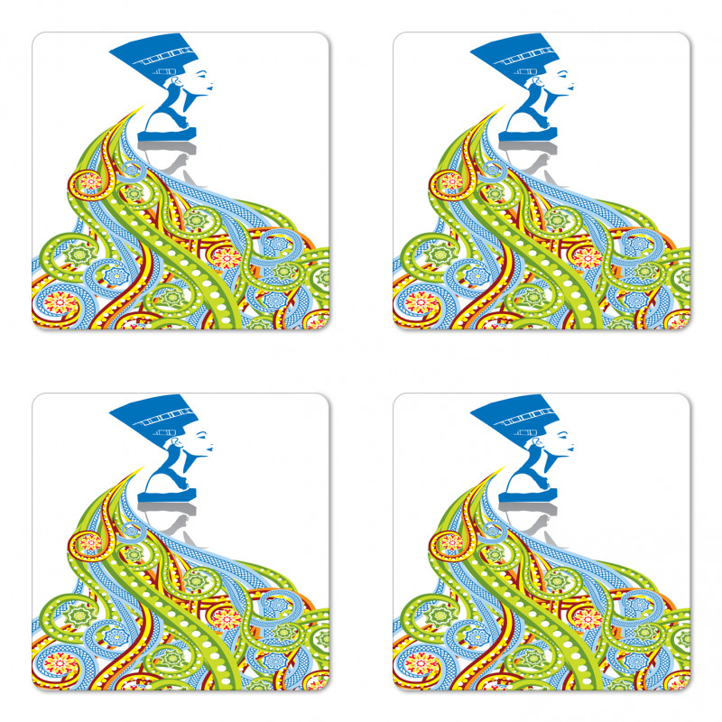 Pharaoh Crown Coaster Set Of Four