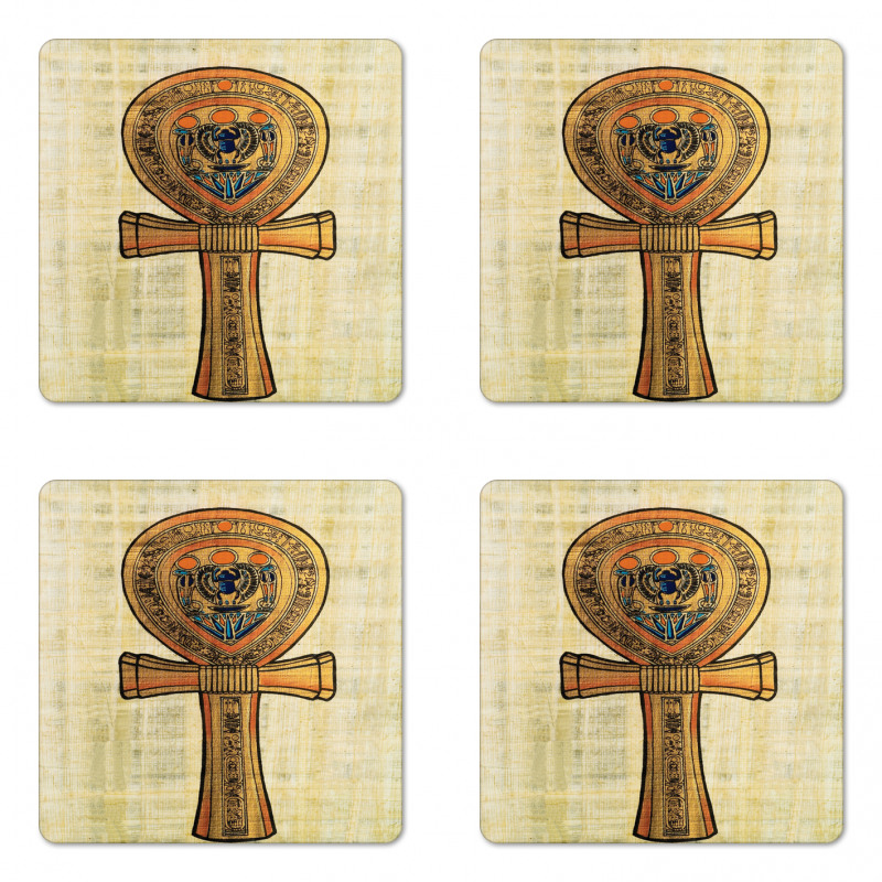 Antique Culture Sign Coaster Set Of Four