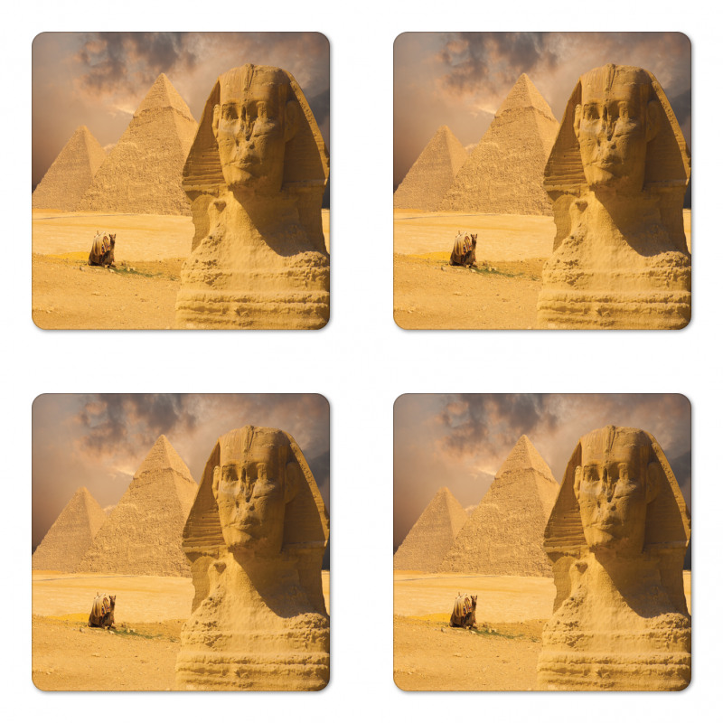 Sphinx Old Face Coaster Set Of Four