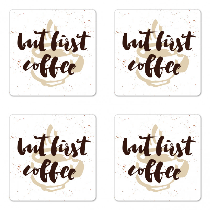 Saying Grunge Mug Coaster Set Of Four