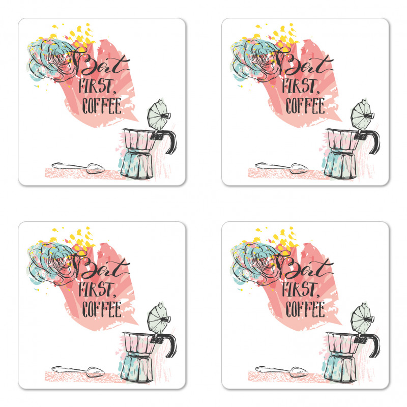 Grunge Art Maker Coaster Set Of Four