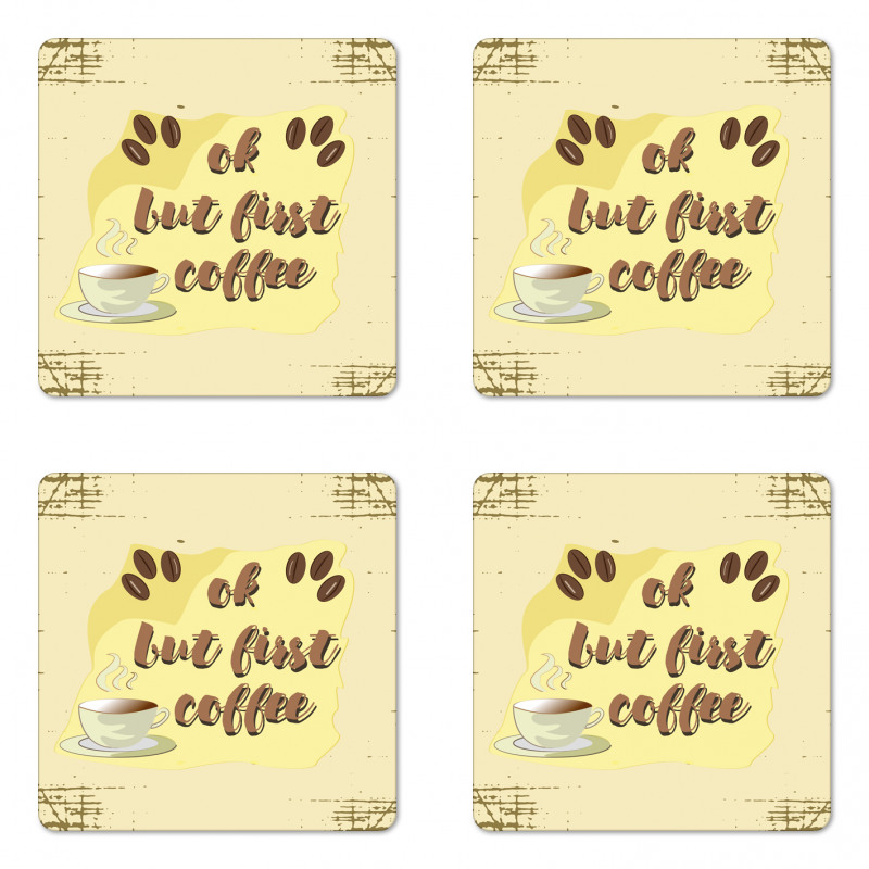 Coffee Beans Steam Coaster Set Of Four