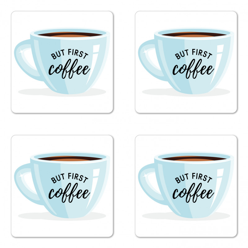 Single Cup Image Coaster Set Of Four