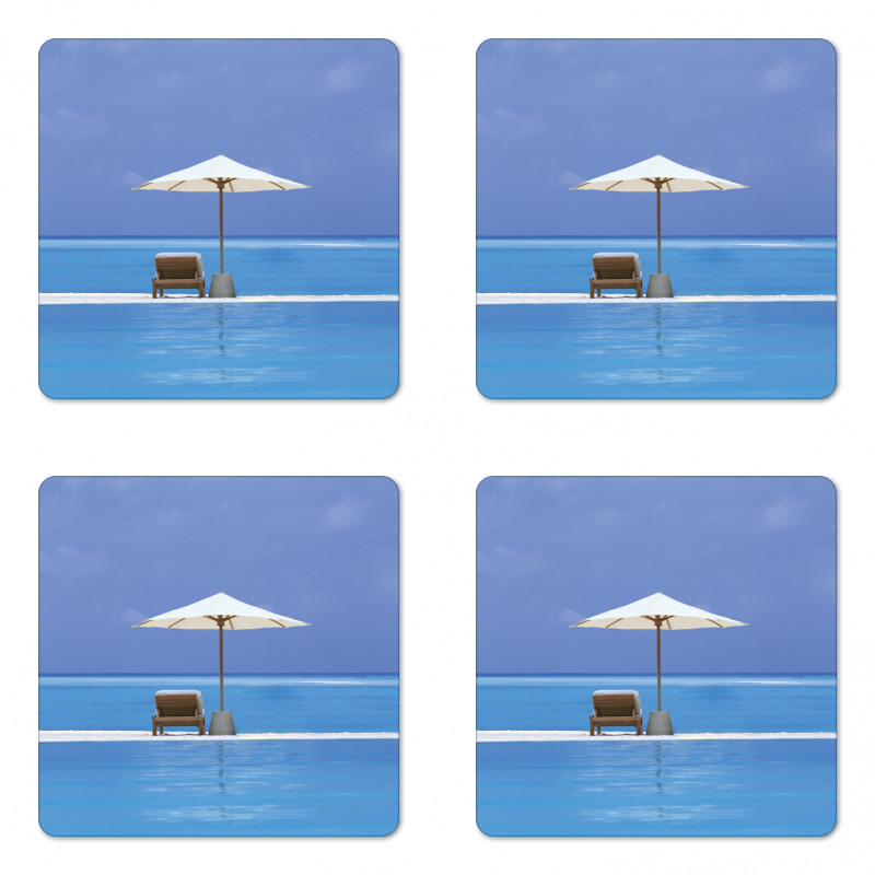 Ocean Seascape Beach Coaster Set Of Four