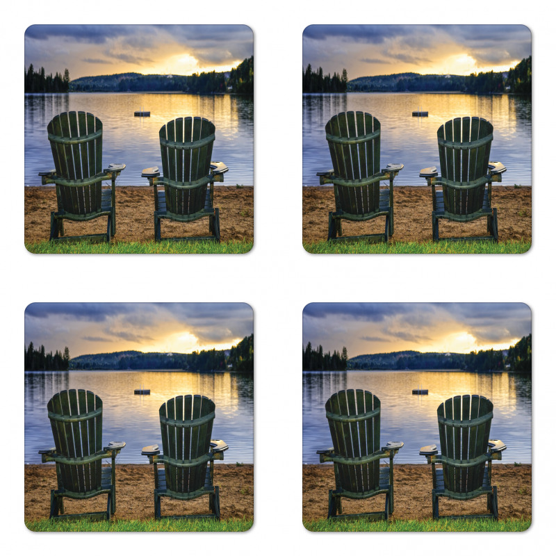 Lakeside at Sunset Park Coaster Set Of Four