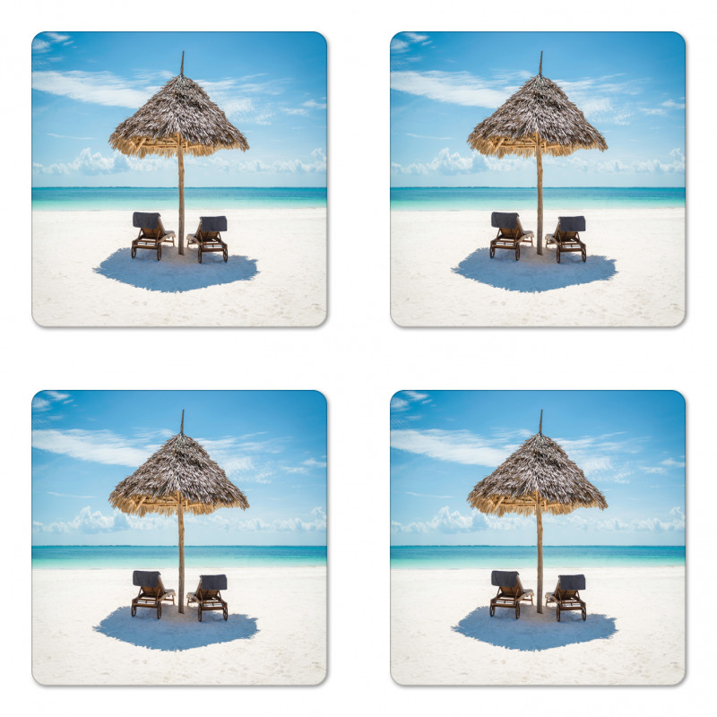 Zanzibar Eastern Scenery Coaster Set Of Four