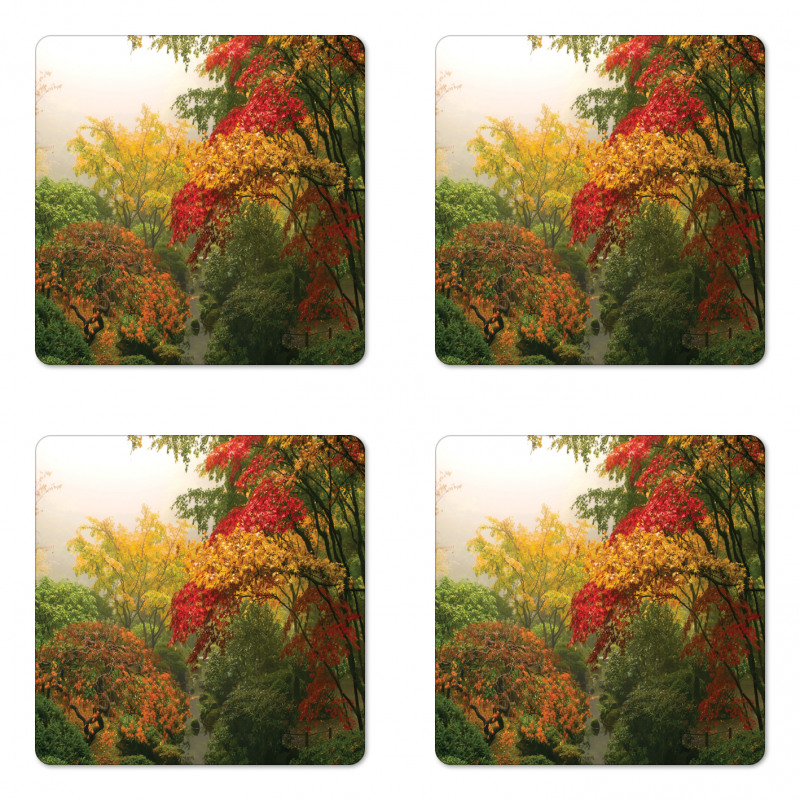 Portland Japan Garden Coaster Set Of Four