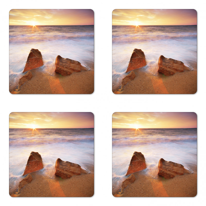 Hawaiian Sea Sky Nature Coaster Set Of Four