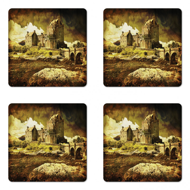 Old Scottish Castle Coaster Set Of Four