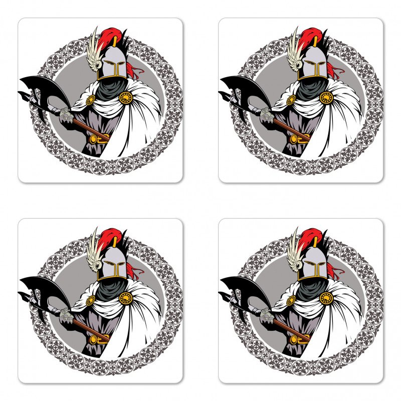 Knight Heroic Armour Coaster Set Of Four