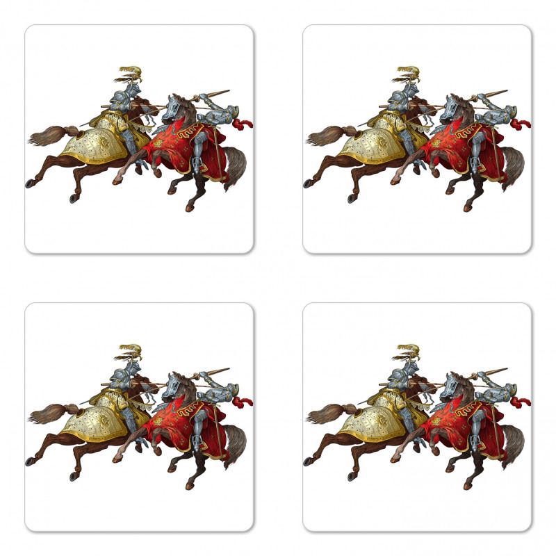 Middle Age Knights Coaster Set Of Four