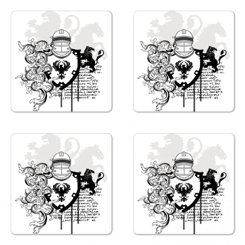 Medieval Knight Coaster Set Of Four