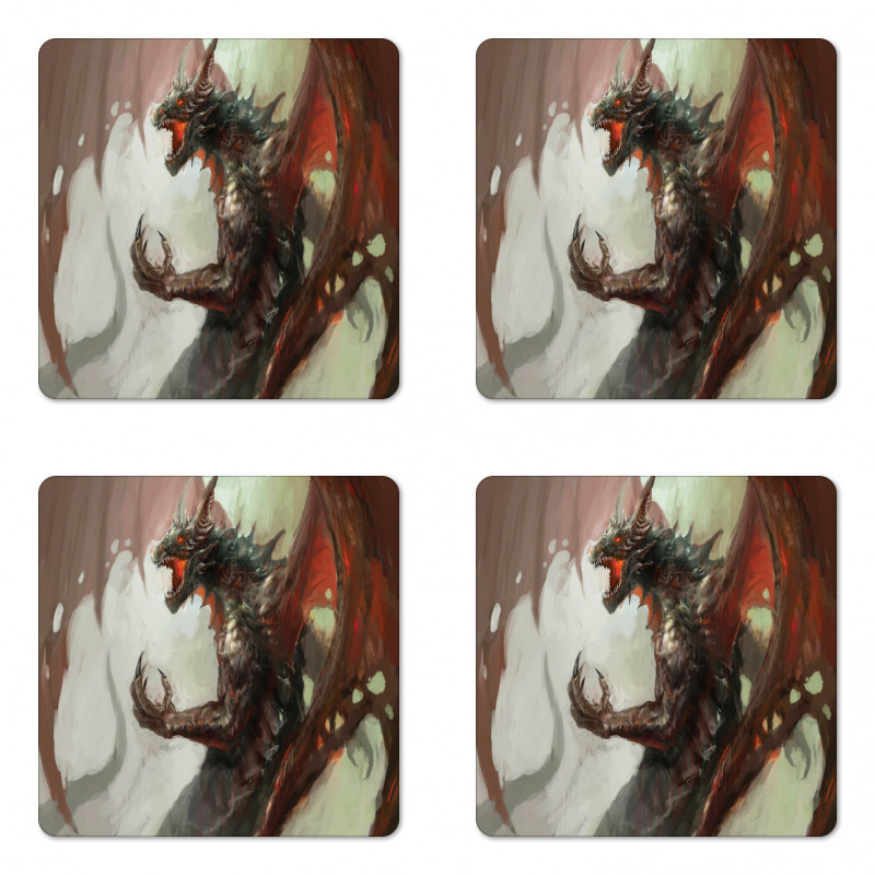 Creature Dragon Coaster Set Of Four