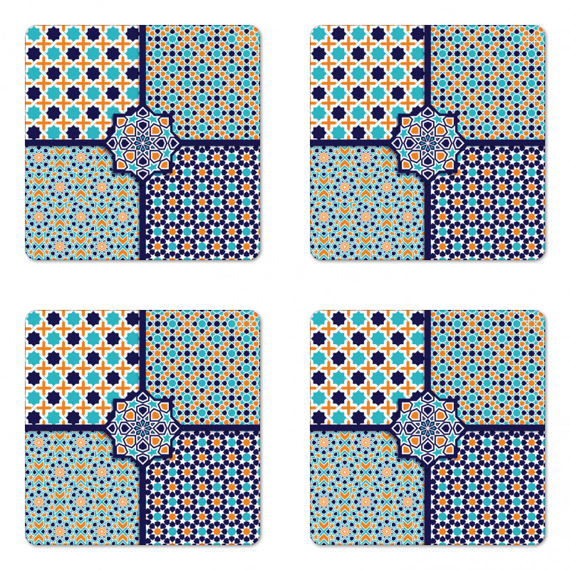 Mosaic Eastern Pattern Coaster Set Of Four