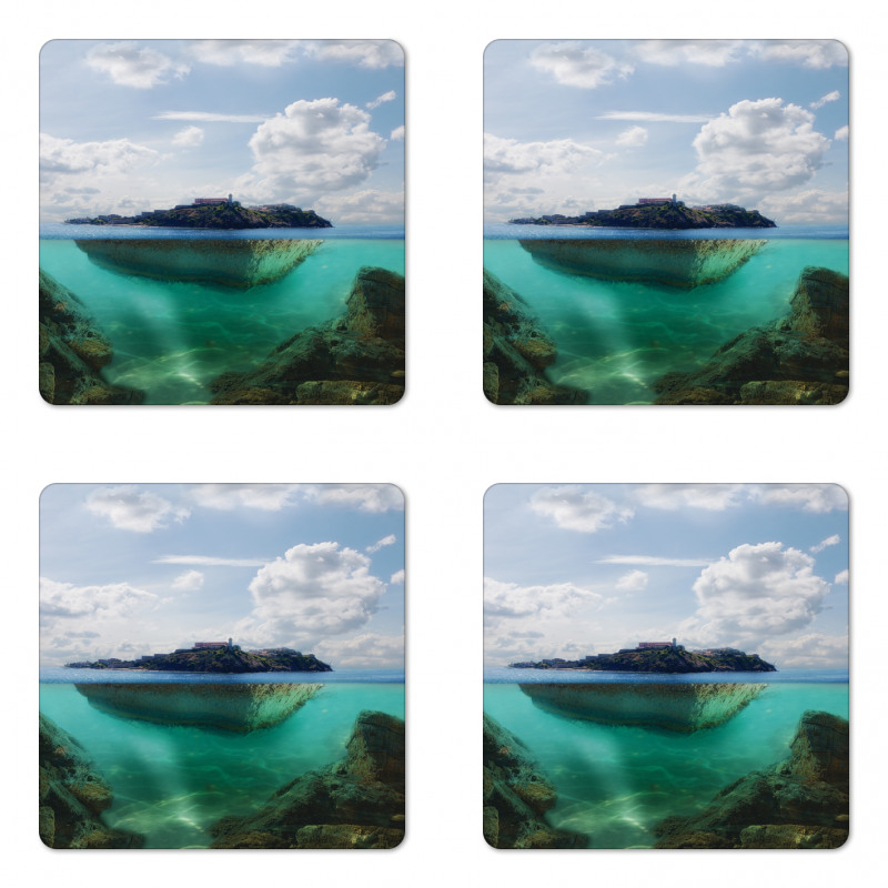 Misty Atlantic Ocean Coaster Set Of Four